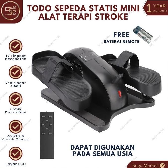 Sepeda Todo Statis Mini Terapi Stroke Multifungsi | Alat Terapi Kaki | Alat Sepeda Mini Terapi Strok