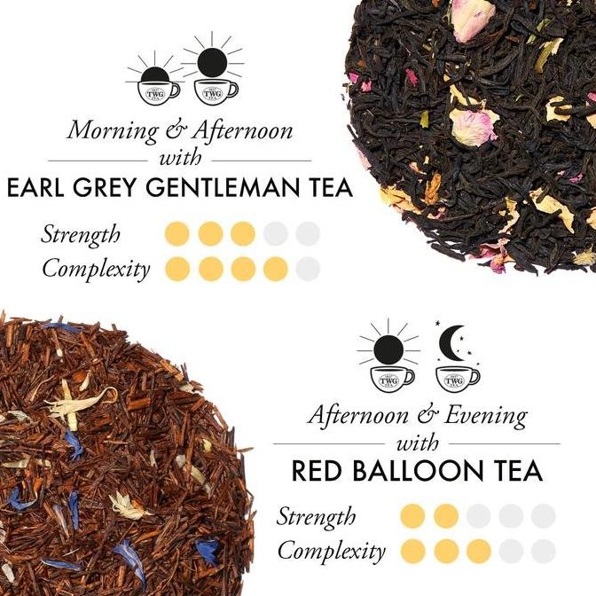 READY STOCK TWG TEA GIFT SET|RED BALLOON TEA AND EARL GREY GENTLEMAN TEA 