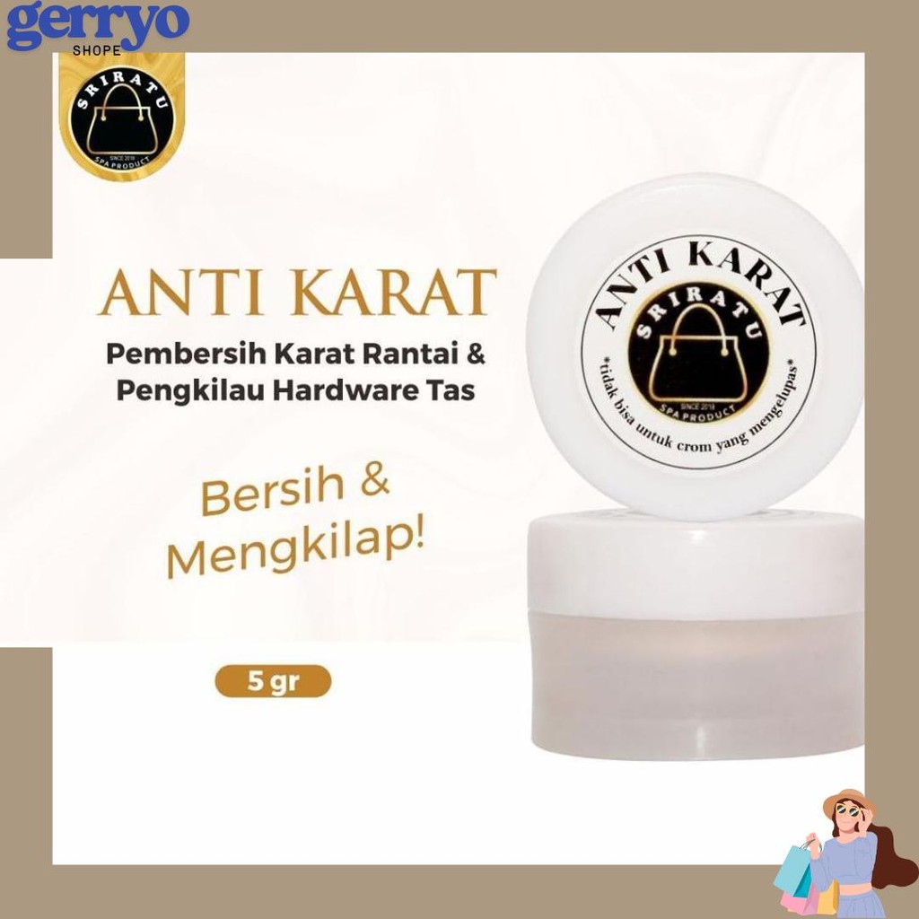 Sriratu Metal Polish - Pembersih Rantai Tas - Pembersih Hardware Tas - Anti Karat 5gr Original