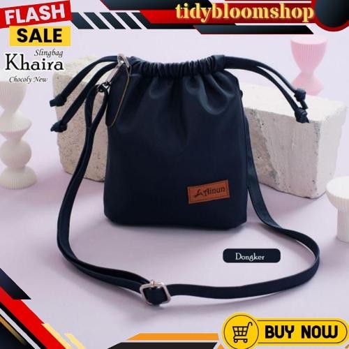 Ummi Hijab - TAS SELEMPANG SERUT KHAIRA By AINUN BAHAN CHOCOLY WATERPROOF Diskon