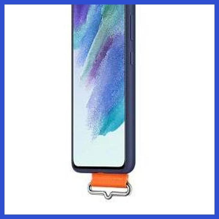 DISCOUNT SAMSUNG SILICONE COVER WITH STRAP GALAXY S21 FE 5G ORIGINAL 100% PRIVASI AMAN