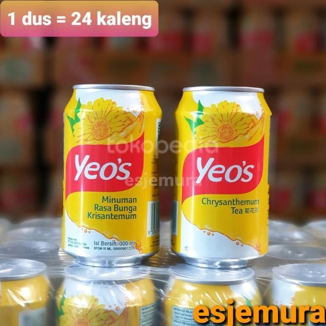 READY STOCK YEOS CHRYSANTHEMUM / TEH KEMBANG BUNGA MATAHARI PERDUS ISI 24 KALENG 