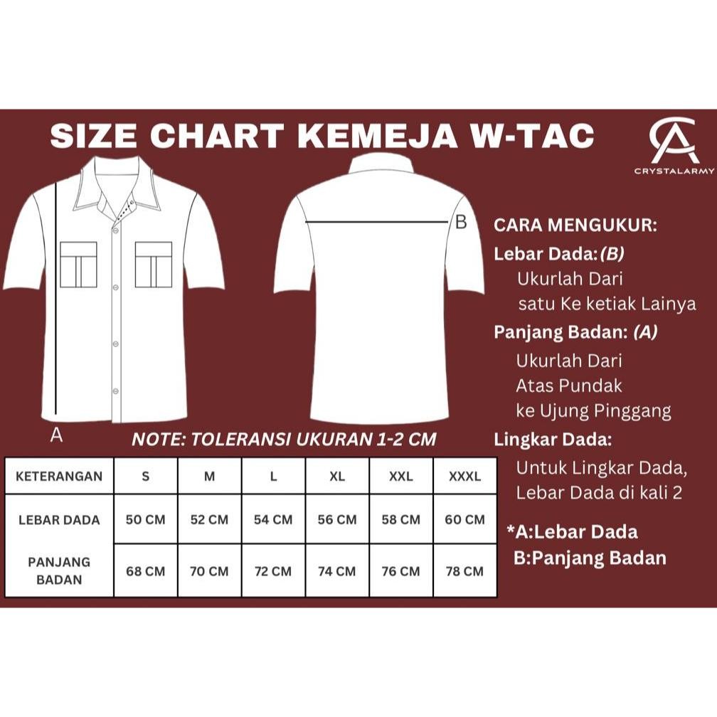 Terlaris KEMEJA TACTICAL W-TAC 393 ORIGINAL LENGAN PENDEK/ KEMEJA PDL LAPANGAN / BAJU TAKTIKAL CRYST