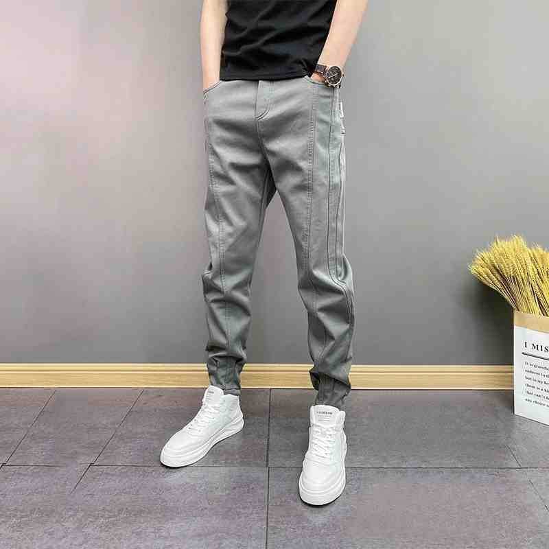 New Youth Solid Color Jogger Pants/Men's Slim Fit Casual Pants9.29