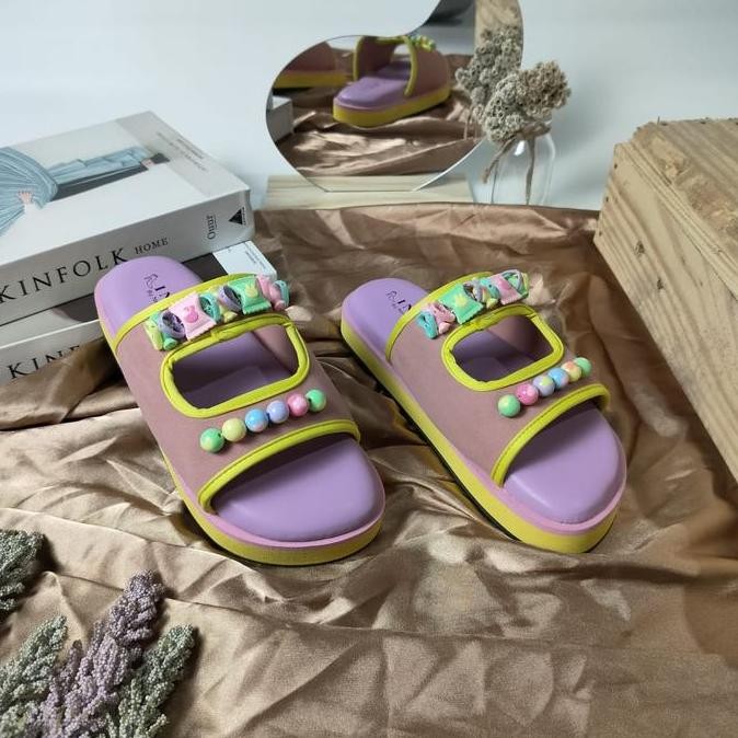 NESANH - CANDY Sandal Platform Wanita Anak dan Dewasa Terbaru Kekinian Lucu KOKO