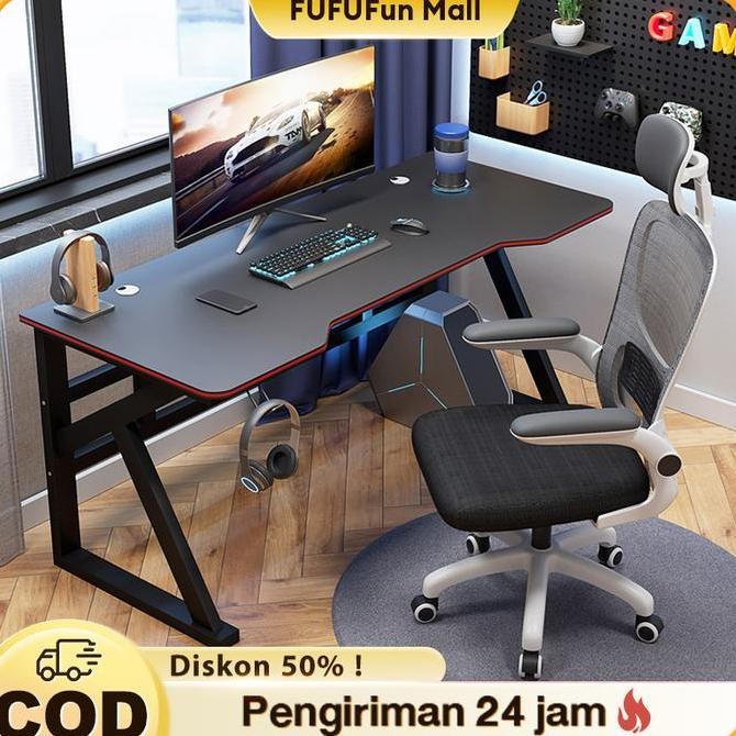 FUFU Meja Komputer Meja Gaming Minimalis Modern Meja Laptop Meja Belajar Meja kantor Minimalis Meja 