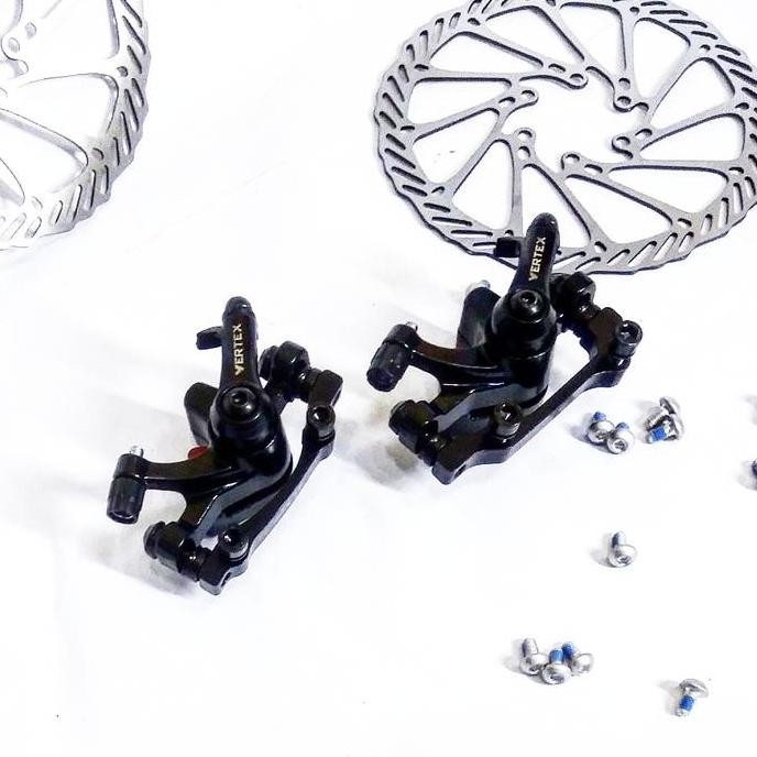 Promo 1 set piringan cakram caliper rem discbrake sepeda lipat mtb Minion xc COD