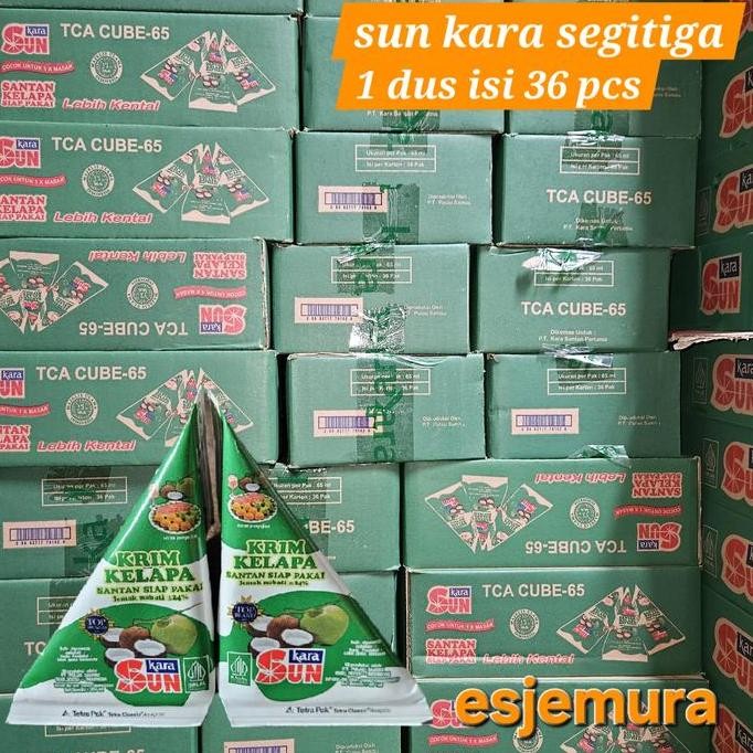 Sun Kara TCA 65 ml santan sunkara segitiga per dus WAR