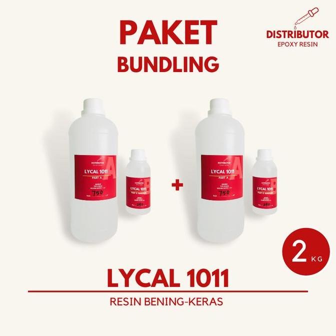 Promo Paket Bundling - 1011 1kg x 2 set - Resin Bening Keras COD