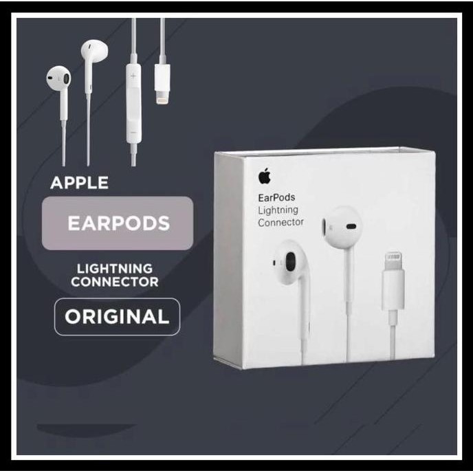 Earpods Apple Original Earphone Lightning Connector Headset Iphone