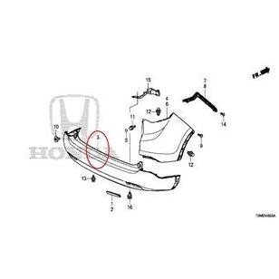 Bumper Belakang CRV 2013-2015 Orinal