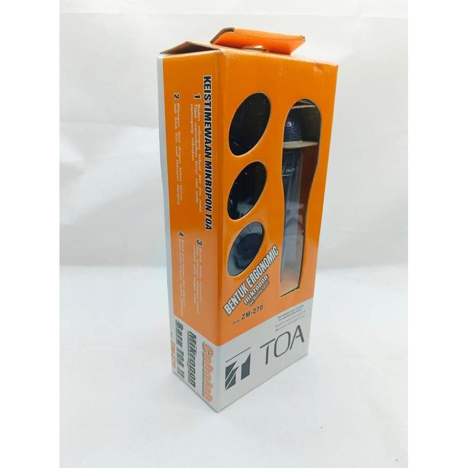 Microphone Toa Zm 270 Mikropon Kabel Toa Original Mic Toa