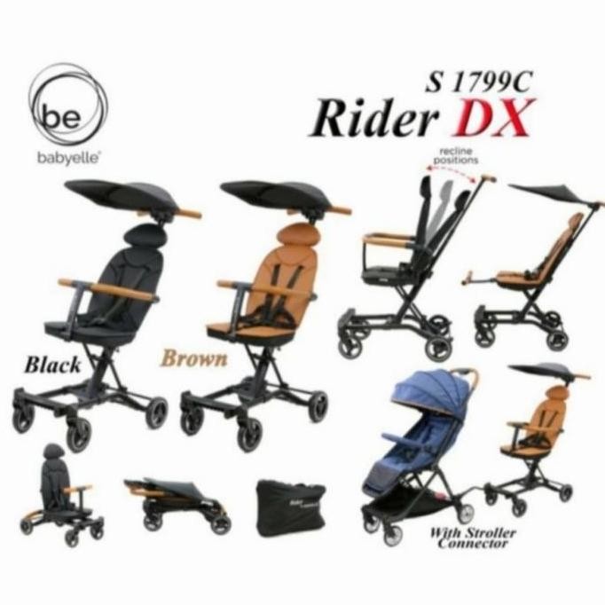 Babyelle Stroller Convertible Rider Dx 1799C - Stroller Travelling