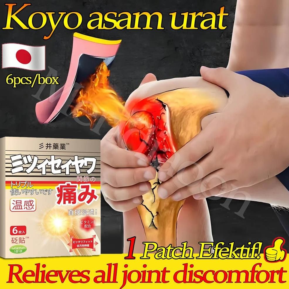 Gout patch Koyo asam urat  Koyo lutut nyeri sendi Koyo Gout Plester Pereda Nyeri Otot Koyo Sendi Asa