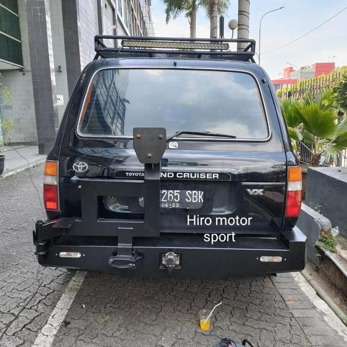 bumper belakang land cruiser vx 80 plus hanger