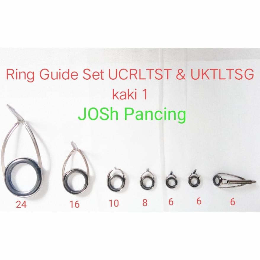 [Kecil Ring Guide Set Murah Marit Joran Lengkap Mamarit Non Fuji Isi 9 Kaki 1 Top Cincin Torzite Sa