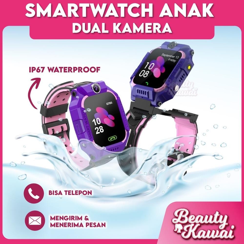 Smartwatch Anak Dual Kamera Jam Digital Pintar Murah Cewek Cowok