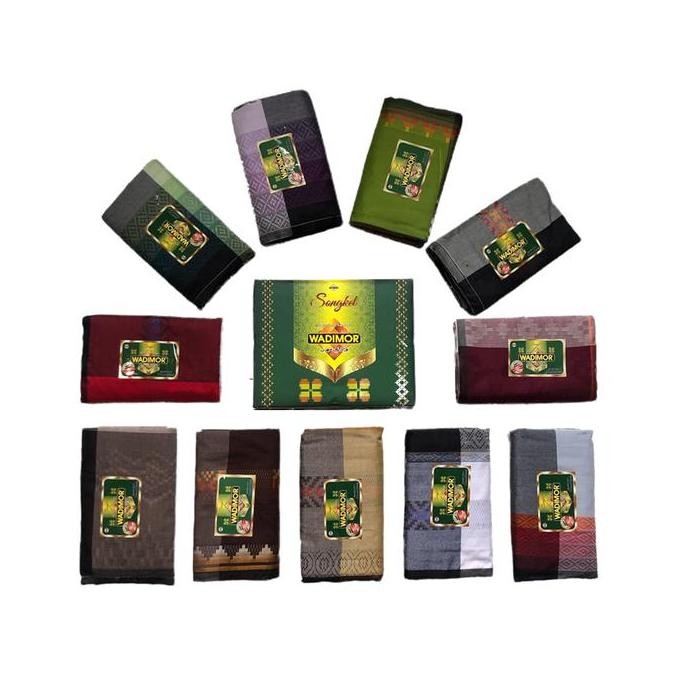 Wadimor Sarung Tenun Songket Millenium Grosir 10Pcs Dewasa Muslim