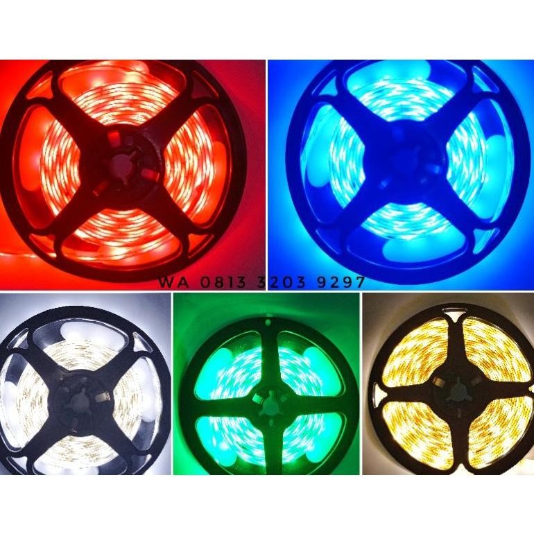 Promo.. Lampu Led Strip | Led Strip 3528 Ip44 Waterproof 12V | Lampu Plafon | Lampu Etalase Meteran 