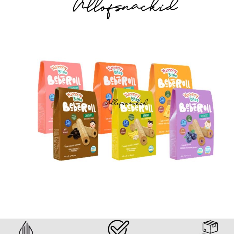 Yummy Bites Beberoll 40Gr All Varian Sna Bayi 9 Bulan Sna Sehat Bayi Cemilan Sehat Anak