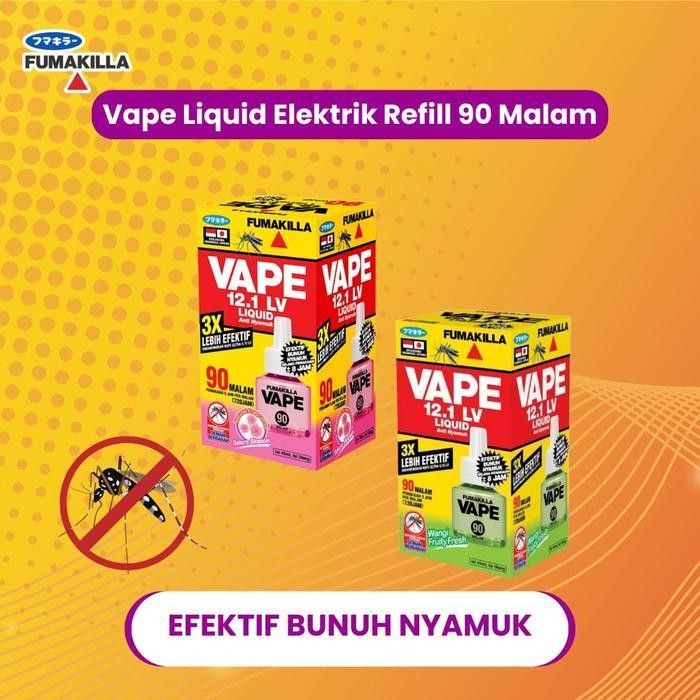 Obat Nyamuk Elektrik Liquid Reffil 90 Malam Vape Fumakilla