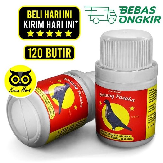 <<<<<] Jamu Merpati Terbang Bintang Pusaka 120 Butir Jamu Pil Kapsul Doping Stamina Giring Mental Te