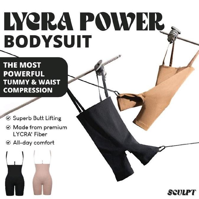 SCULPT Lycra-Power Bodysuit Shapewear Corset Seamless (Extreme Compression - XS-4XL) Korset Perut Wa