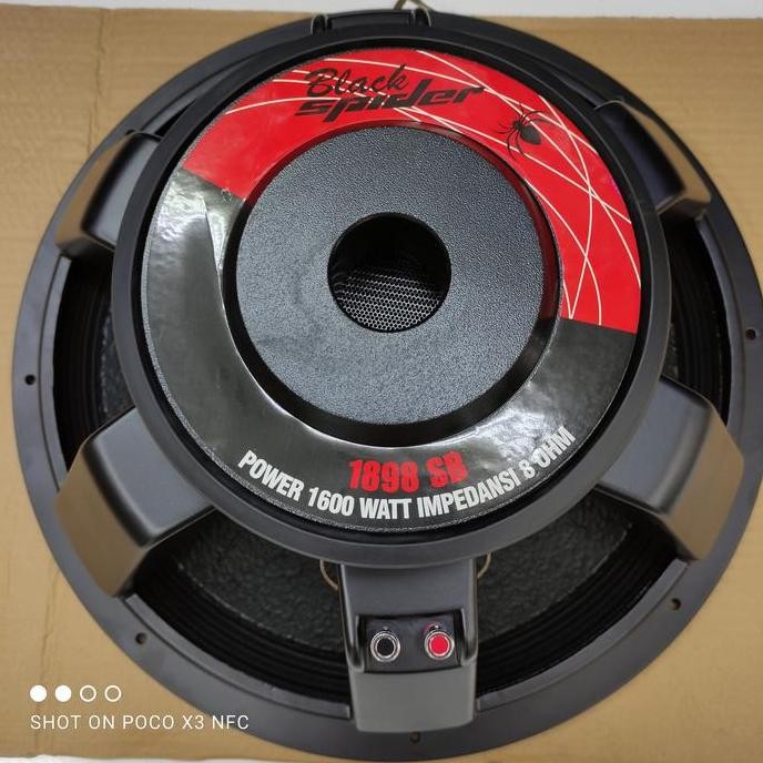Speaker Pro Subwoofer 18Inch Black Spider 1898 Sub Original
