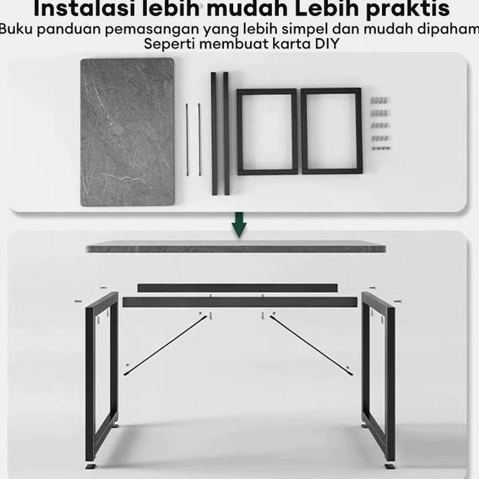 TL terlaris Meja Komputer Meja Gaming 140cm Meja Komputer Dengan Rak Host