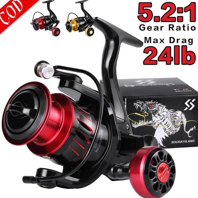 Sougayilang Reel Pancing Mesin Pancing 1000-5000 Model Spin Reel Pancing Pegangan Dapat DisesuaikanK