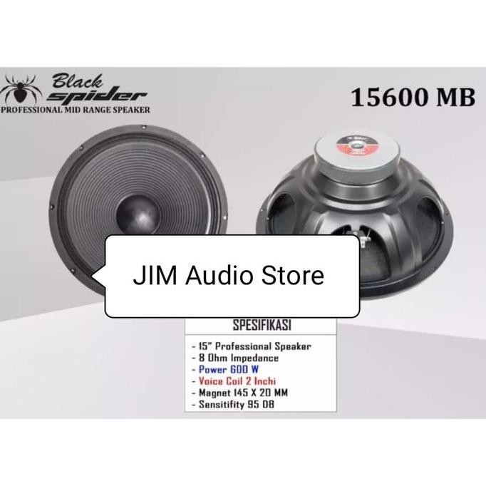 Speaker Blackspider 15 Inch Seri 15600 Mb / Bs 15600 Mb