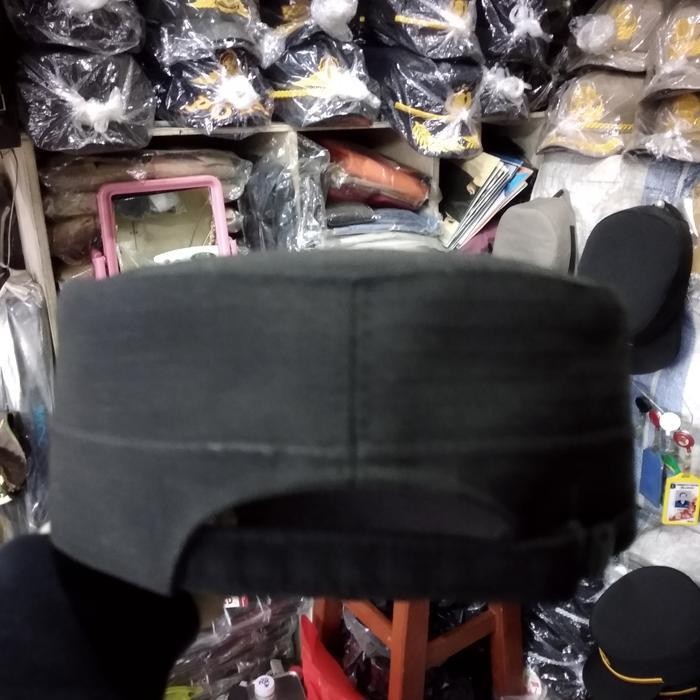 Topi Komando Satpam Coklat Velcro