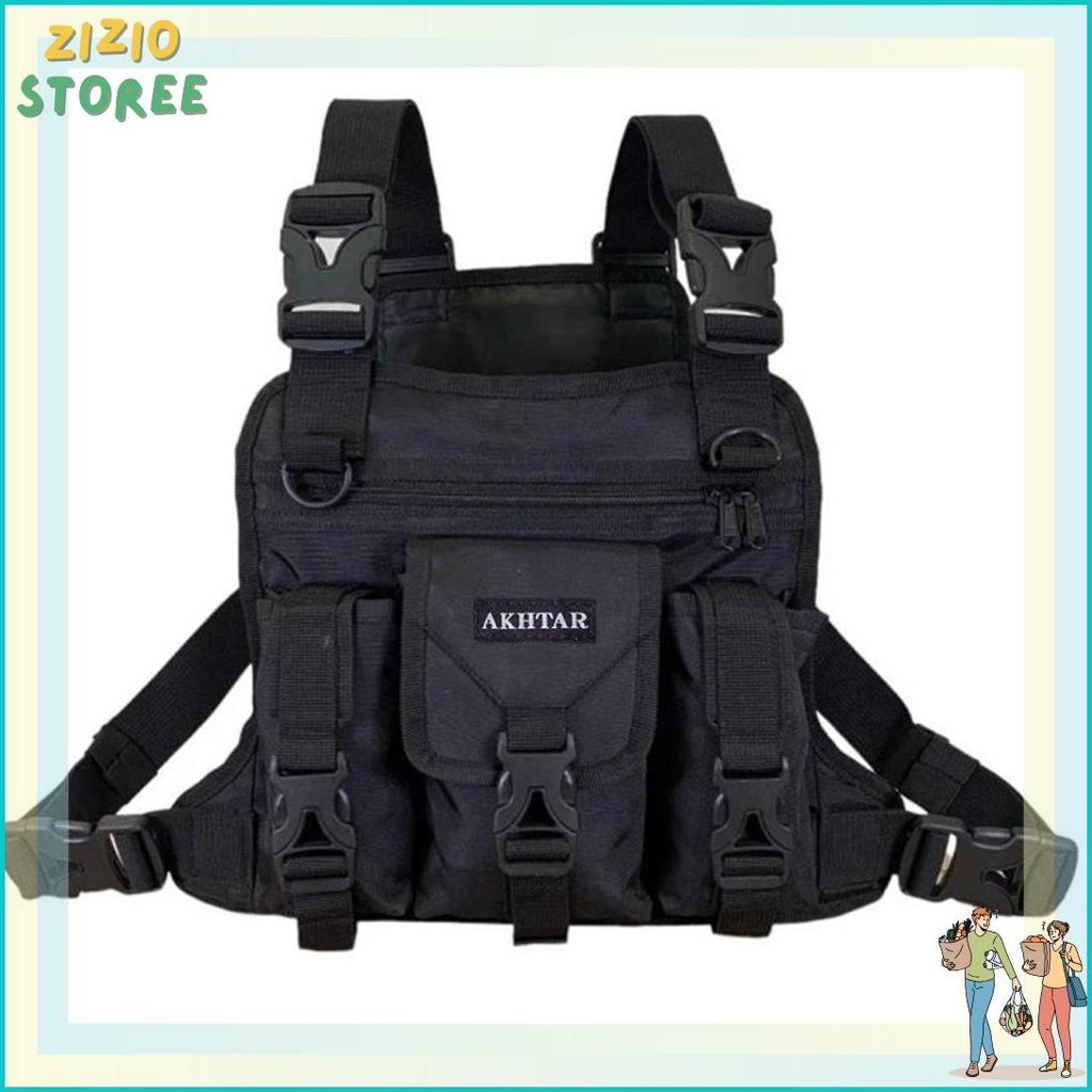 Original Tas Dada Tactical Army Hitam Cordura 1000D