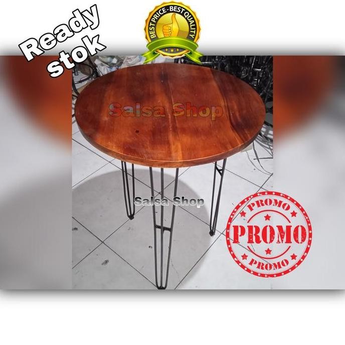 PROMO - meja cafe bulat meja cafe bundar meja bar meja kafe meja besi murah