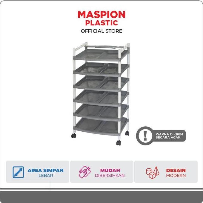 TERLARIS - Maspion Rak Sepatu Plastik Ziga Susun 6
