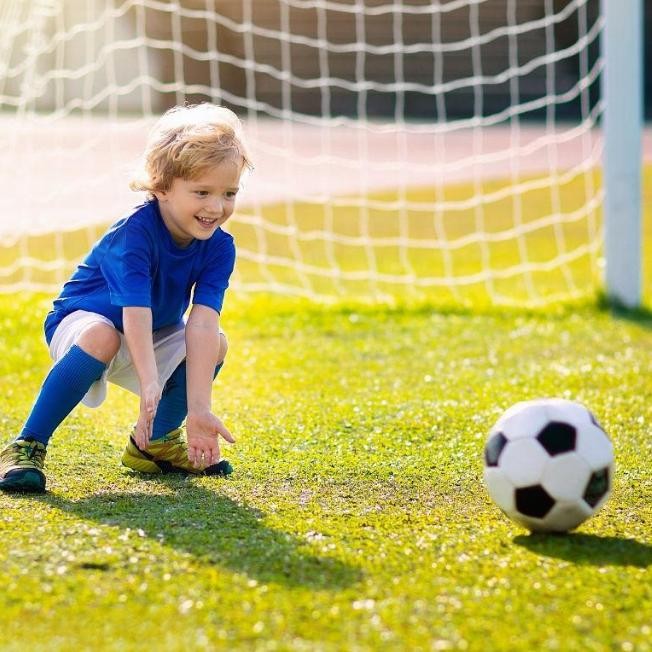 Berkualitas Mainan Sepak Bola untuk Anak-anak Set Gawang Sepak Bola Lipat Portabel Permainan Sepak B