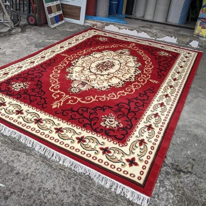 TERLARIS - Karpet Almaya 230x310 Karpet samira Karpet Permadani Klasik Karpet pelaminan wedding moti
