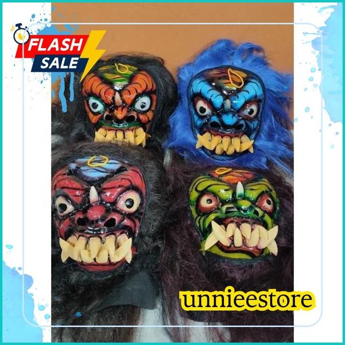SALE READY Topeng Buto Ijo / Topeng Gedruk Mika / Topeng Tradisional Gedruk Mika / Topeng Rampak But