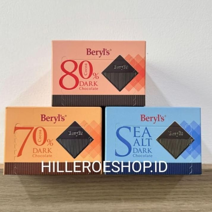 Coklat Beryls 60Gram Sea Dark Chocolate 70 80 Beryls