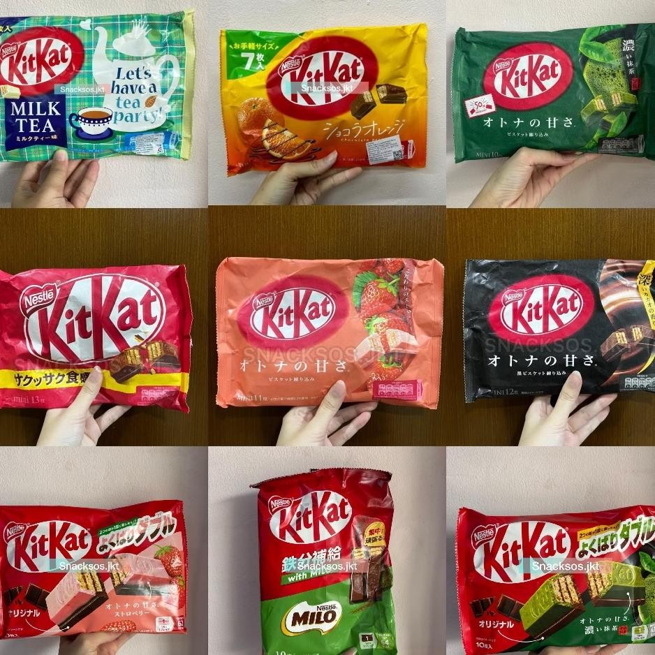 Kitkat Mini Dark Chocolate Matcha Kitkat Milo Kitkat Double Strawberry Kitkat Milk Tea Orange Strawb