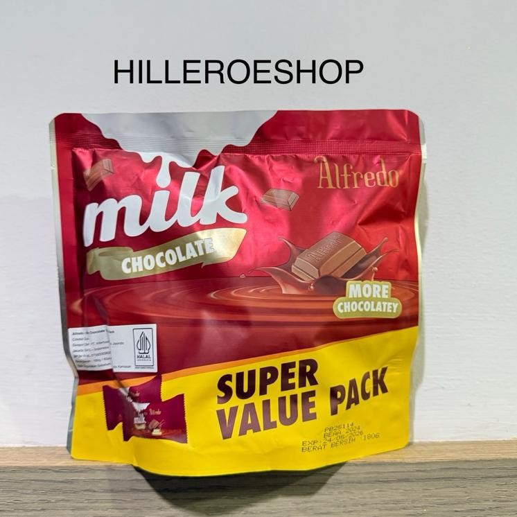 Coklat Alfredo Milk Chocolate 180Gram Value Pa Isi 40Pcs 180Gr