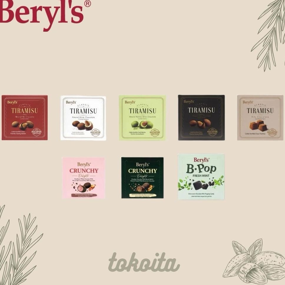Beryls Classic Tiramisu Cokelat Beryls Classic Tiramisu Chocolate 65 Gram Malaysia