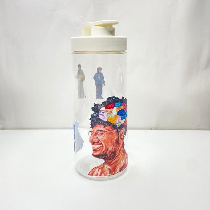 Botol Minum Tumbler Nina 1,2 Liter Sakou Custom Plastik Putih