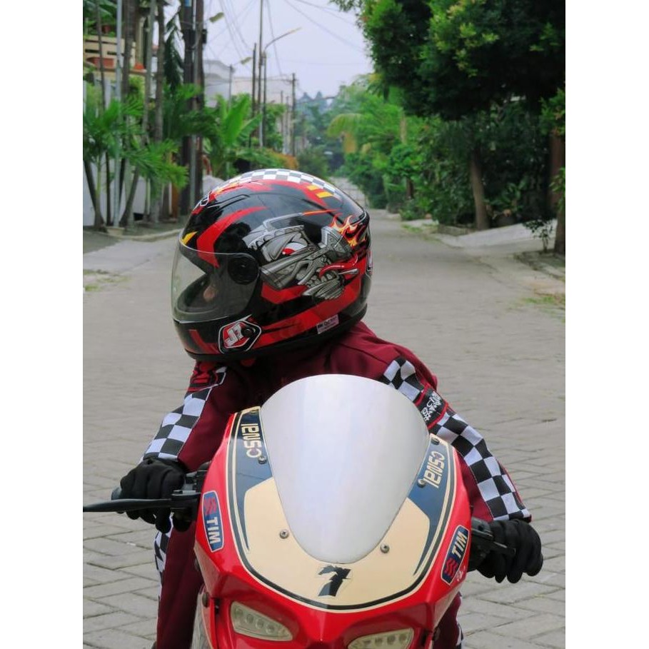 Helm Anak / Helm FullFace Anak Scott / helm full face anak anak cowok / Helm Full Face Scott Helm Mu