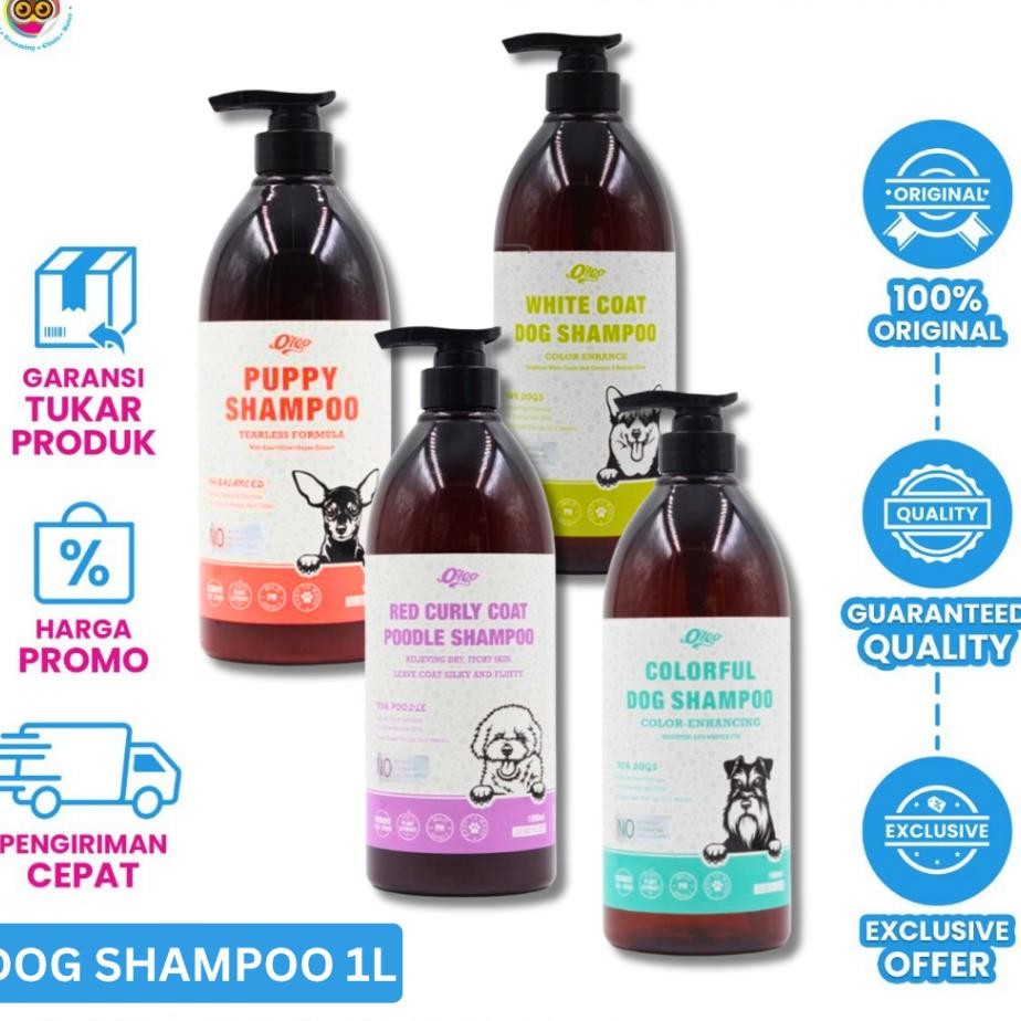 Orgo Dog Shampoo 1L Shampo Anjing Untuk Poodle Puppy White Coat