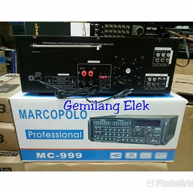 Power Amplifier Karaoke Marcopolo Mc-999
