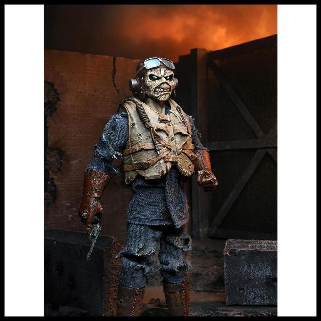 TERBAIK NECA IRON MAIDEN - ACES HIGH EDDIE - 8" CLOTHED ACTION FIGURE KODE 61