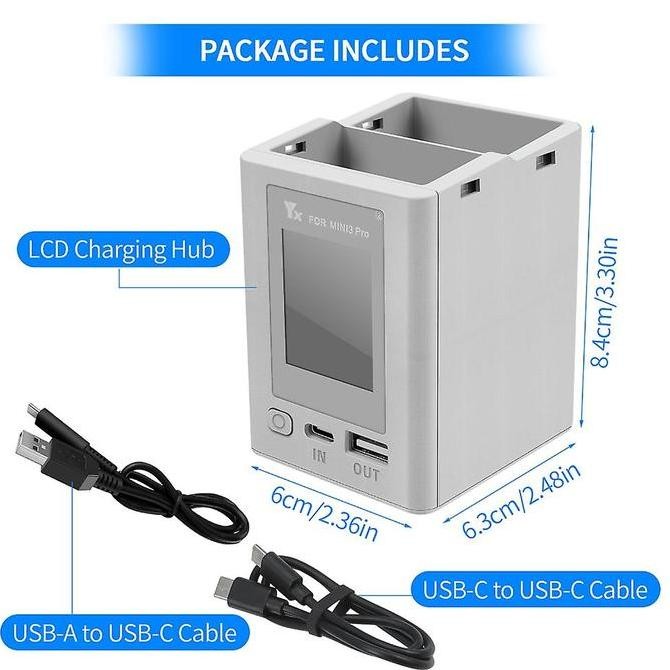 Charging Hub Dji Mini 3 Pro Dji Mini 3 Mini 4 Two Way Charger Original