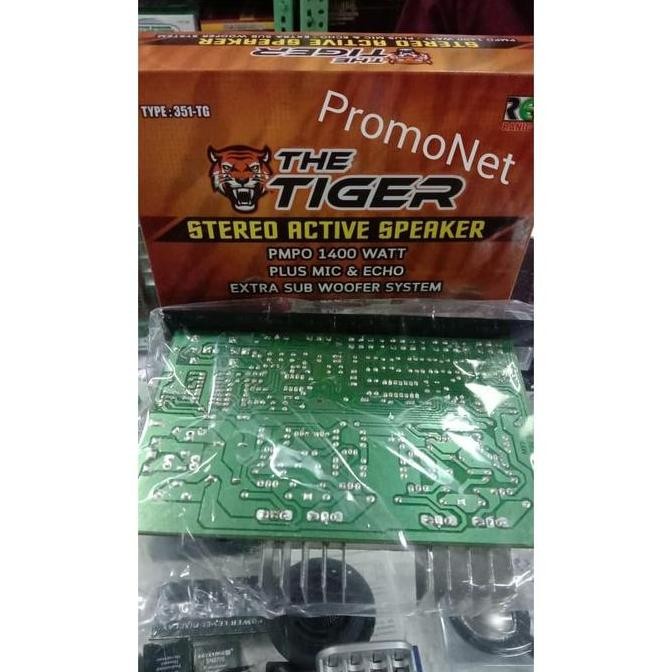 Kit Amplifier Speaker Aktif Mic Echo Extra Subwoofer The Tiger 351-Tg
