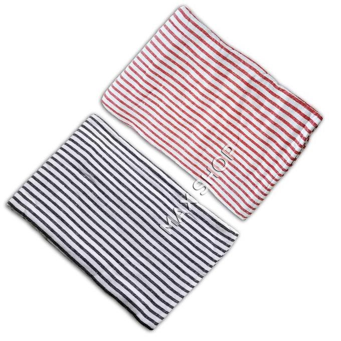 Selimut Salur Jadul Single Hitam Putih / Blanket 120 x 180 cm